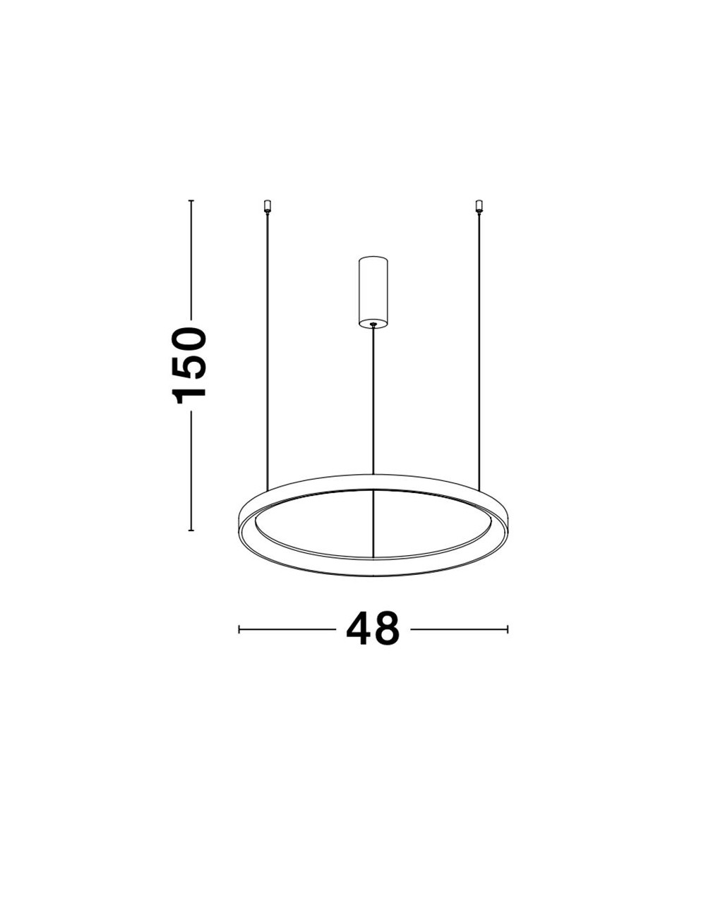 Piekaramā lampa Pertino Ø48 LED