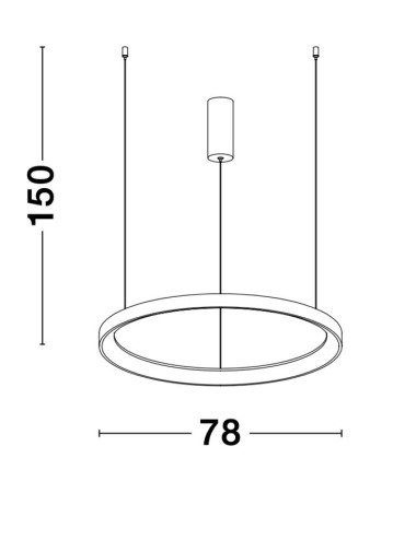 Ripplamp Pertino Ø78 LED 9853685 | Nova Luce | TavaGaisma.lv/et