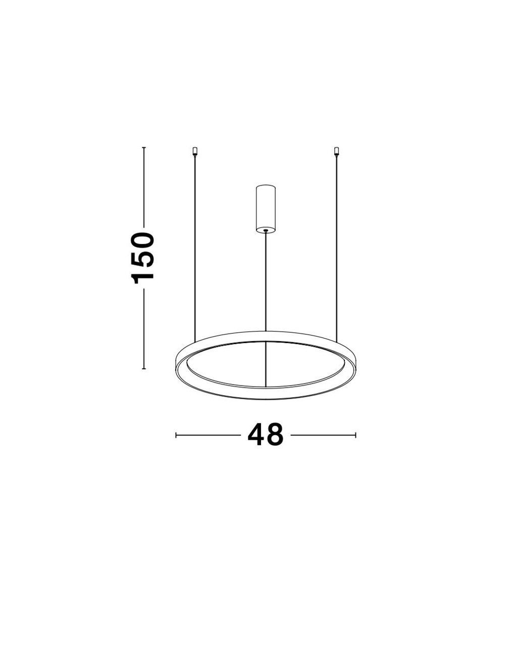 Piekaramā lampa Pertino Ø48 LED