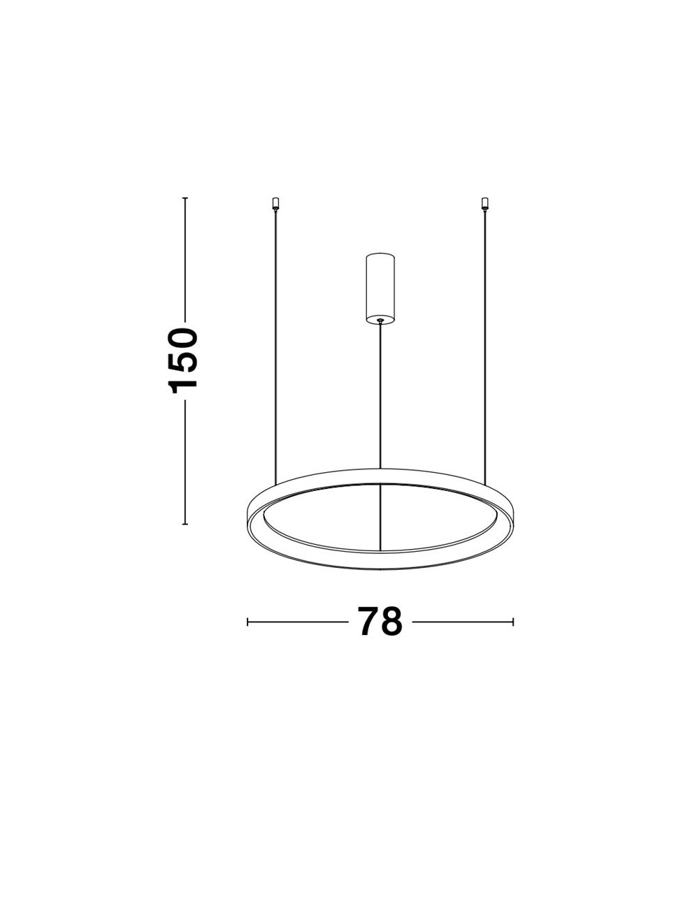 Pendelleuchte Pertino Ø78 LED