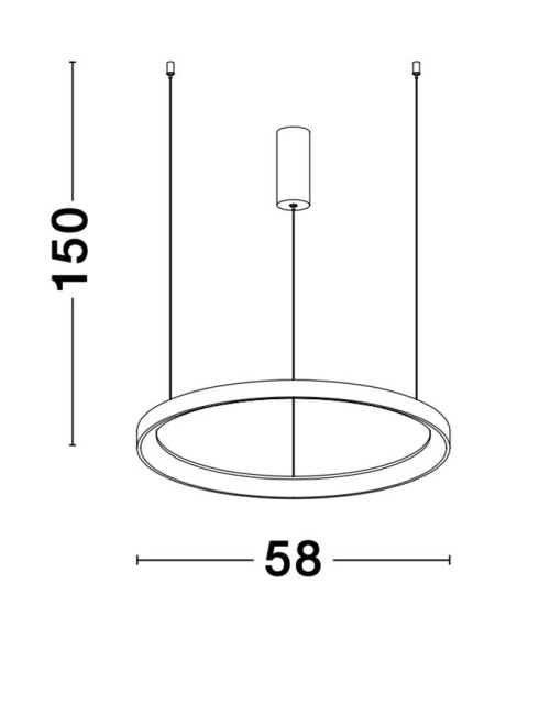 Pendant lamp Pertino Ø58 LED