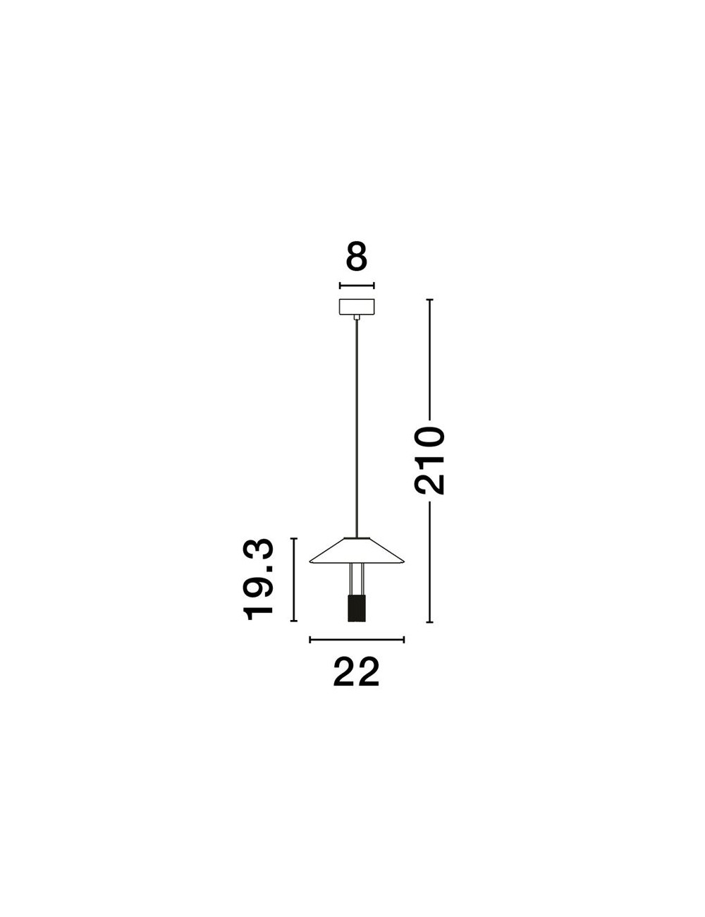 Ripplamp Anafi Ø22 LED