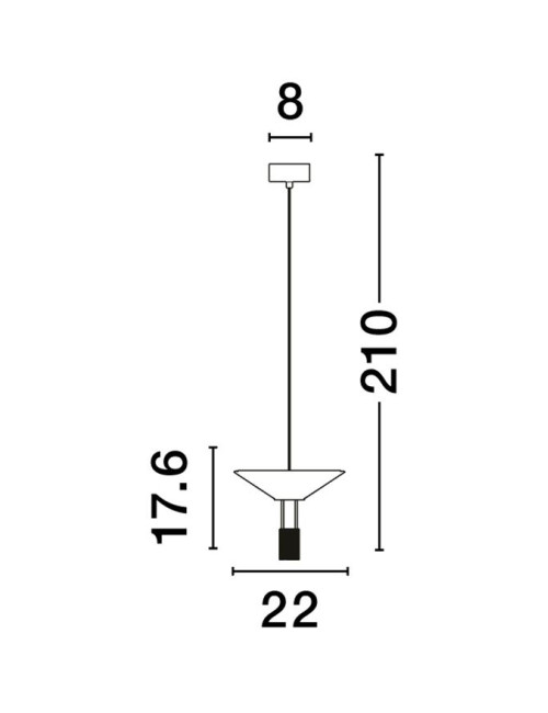 Pendant lamp Anafi Ø22 LED