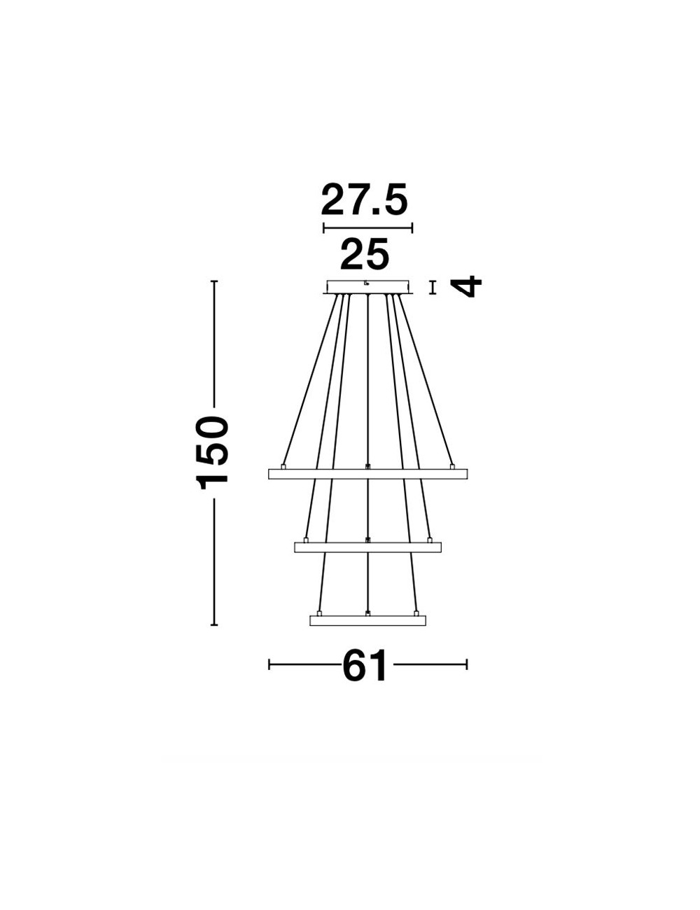 Pendant lamp Leon Ø61 LED