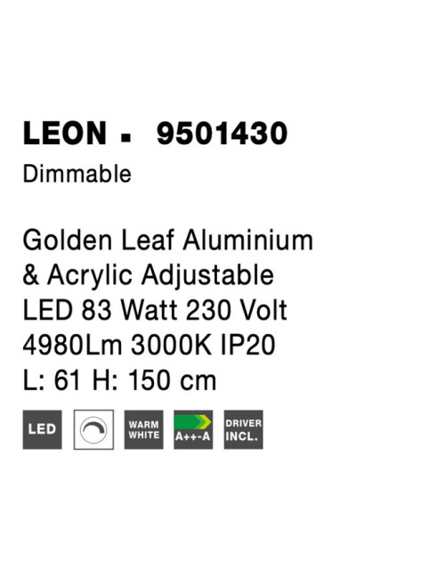 Pakabinamas šviestuvas Leon Ø61 LED