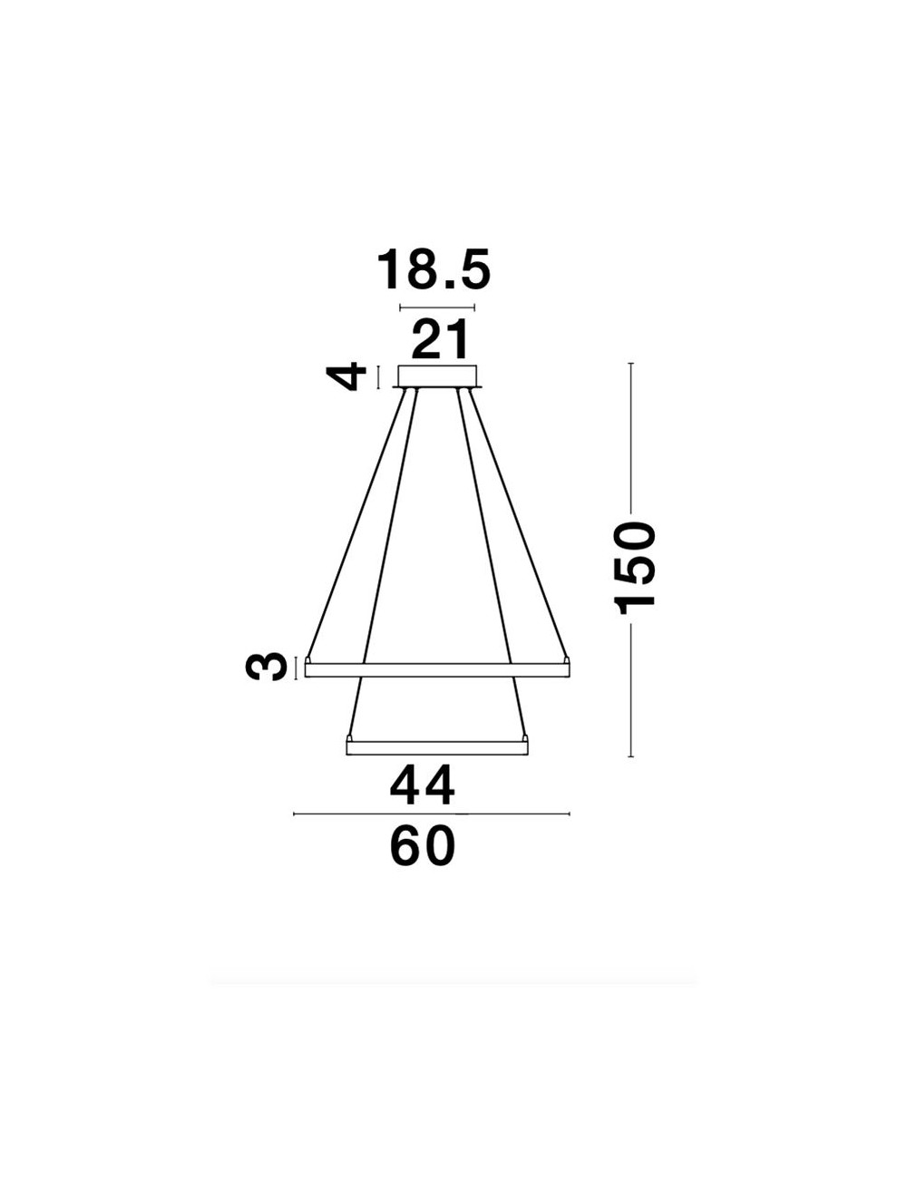 Pendant lamp Leon Ø60 LED