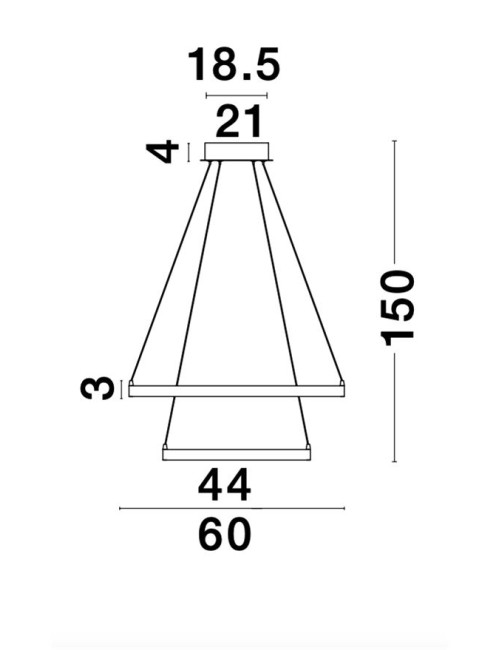 Piekaramā lampa Leon Ø60 LED