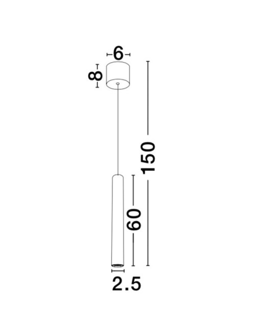 Pendelleuchte Ultrathin Ø2,5 LED