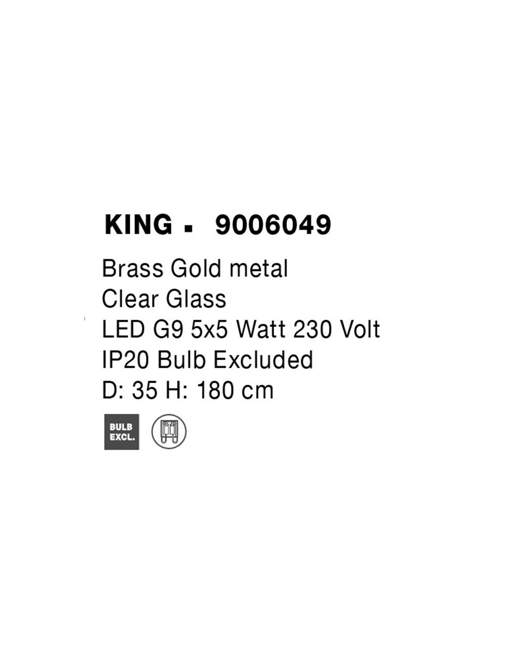 Pendelleuchte King Ø35 LED