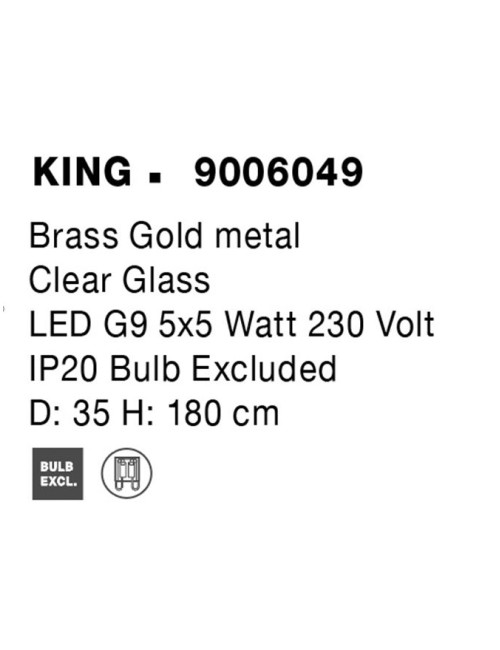Pendant lamp King Ø35 LED