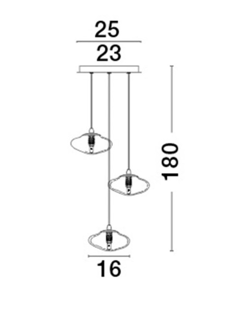 Pendant lamp King Ø25 LED