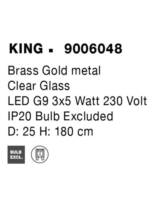 Pendant lamp King Ø25 LED