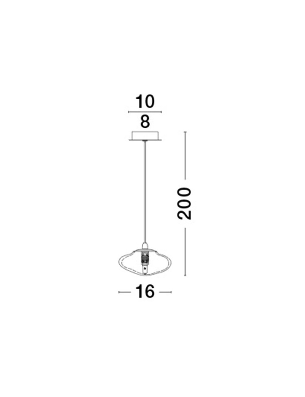 Piekaramā lampa King Ø16 LED
