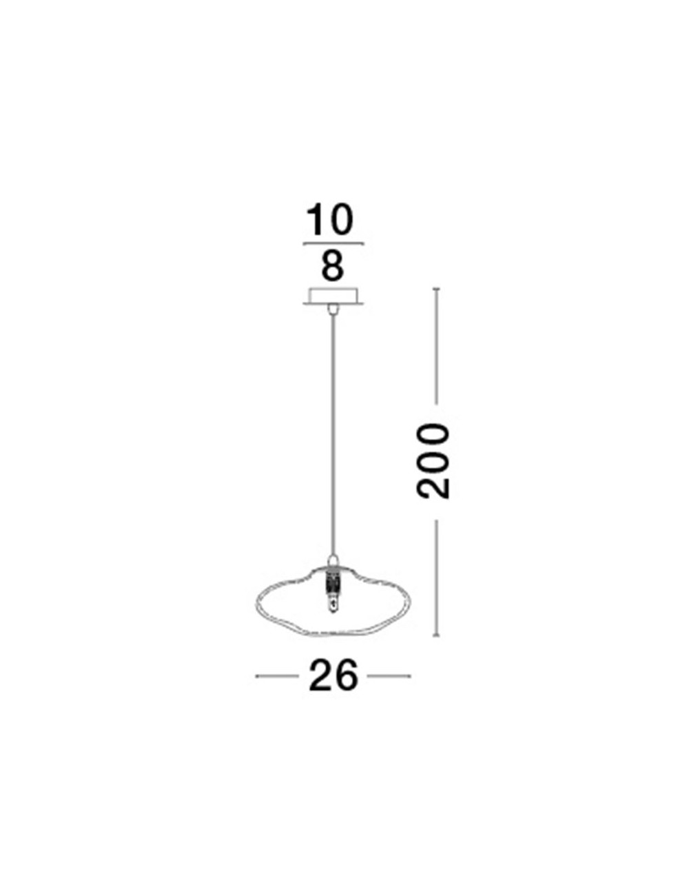 Pendant lamp King Ø26 LED