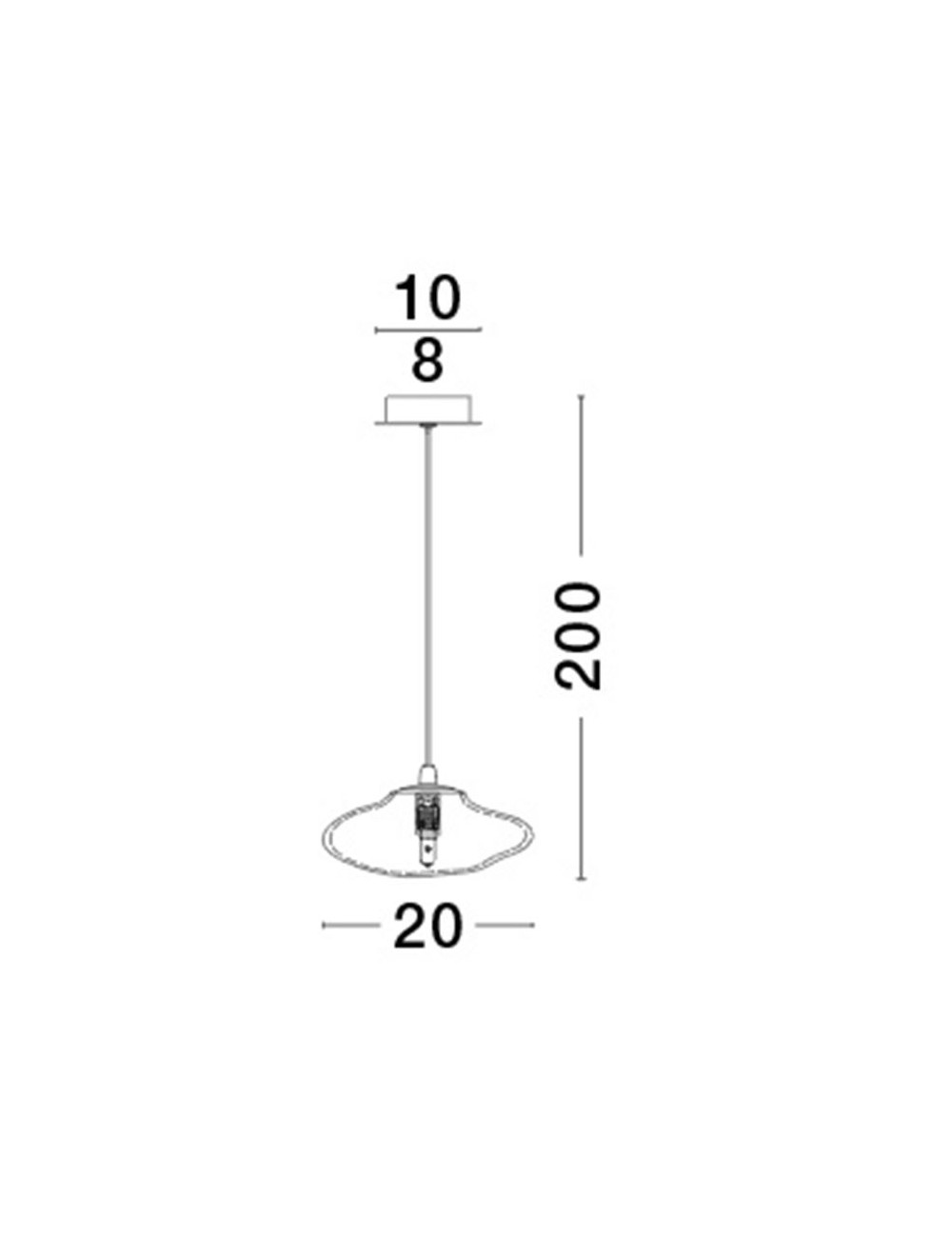Pendant lamp King Ø20 LED