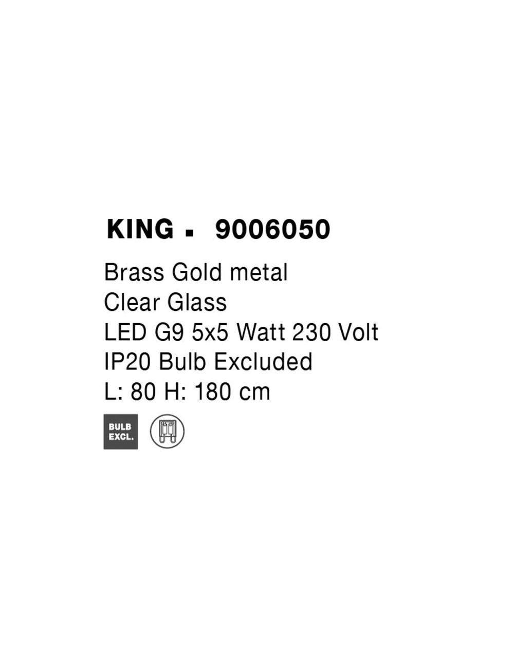 Подвесная лампа King
