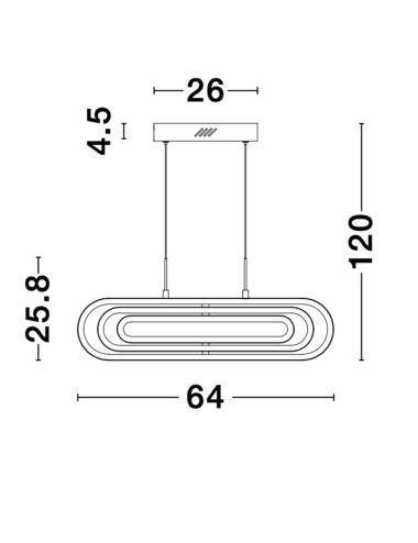 Pakabinamas šviestuvas Arte LED 9110351 | Nova Luce | TavaGaisma.lv/lt