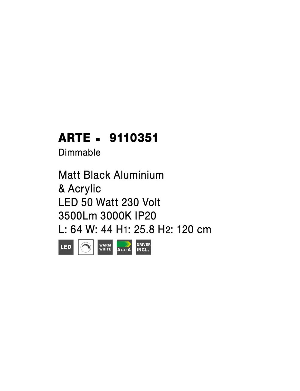 Подвесная лампа Arte LED