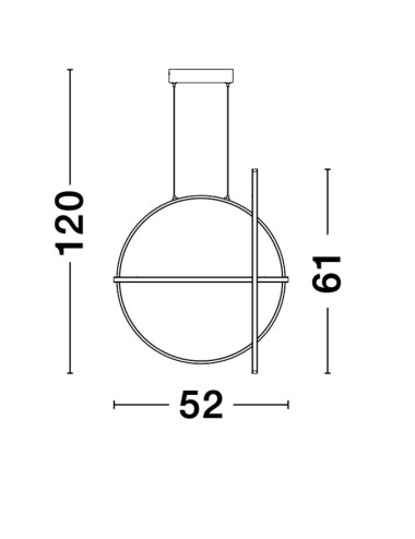 Nova Luce - Arte LED 9114861 piekaramā lampa | TavaGaisma.lv