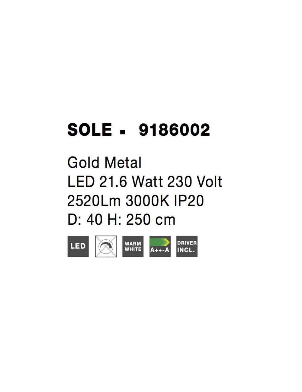 Ripplamp Sole Ø40 LED