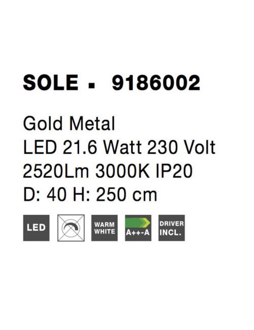 Ripplamp Sole Ø40 LED