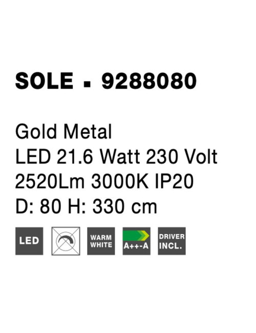 Pendelleuchte Sole Ø80 LED