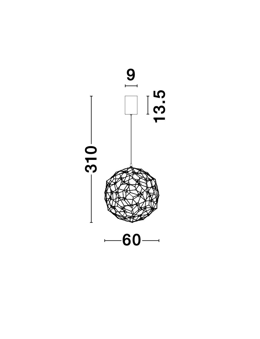 Pendant lamp Sole Ø60 LED