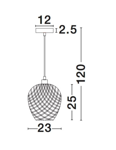 Pendelleuchte Scarlet Ø23