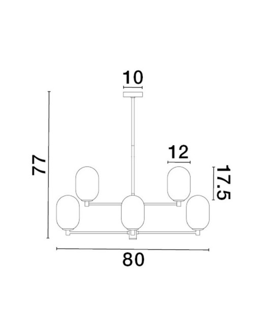 Chandelier Balor Ø80