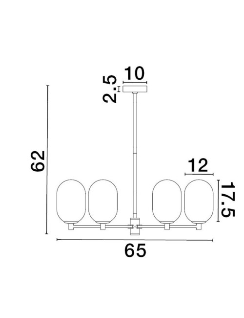 Chandelier Balor Ø65