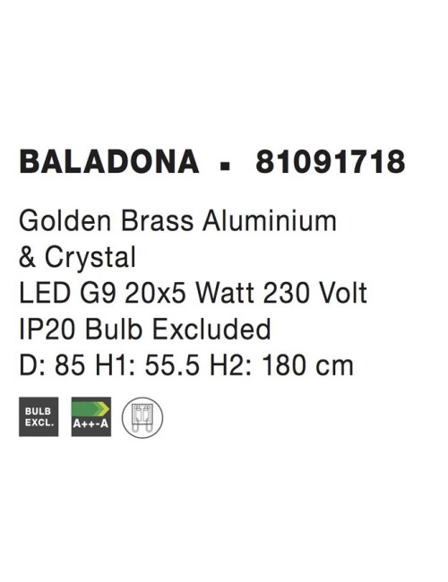 Lühter Baladona Ø85