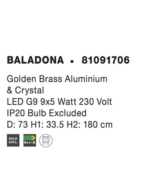 Lühter Baladona Ø73