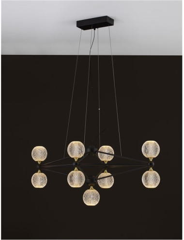 Chandelier Belinda Ø96 LED 9695300 | Nova Luce | TavaGaisma.lv/en