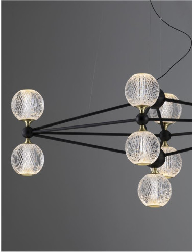 Chandelier Belinda Ø96 LED 9695300 | Nova Luce | TavaGaisma.lv/en