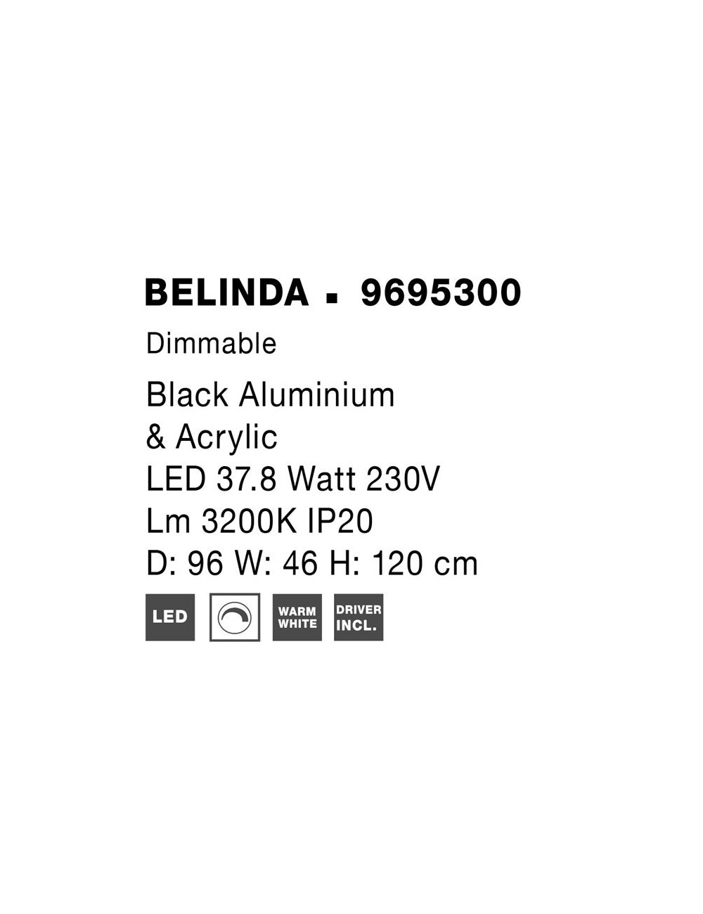 Liustra Belinda Ø96 LED