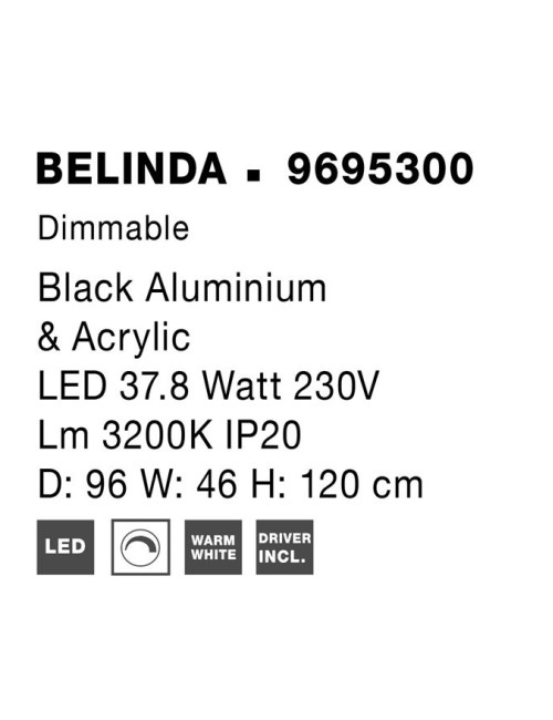 Chandelier Belinda Ø96 LED