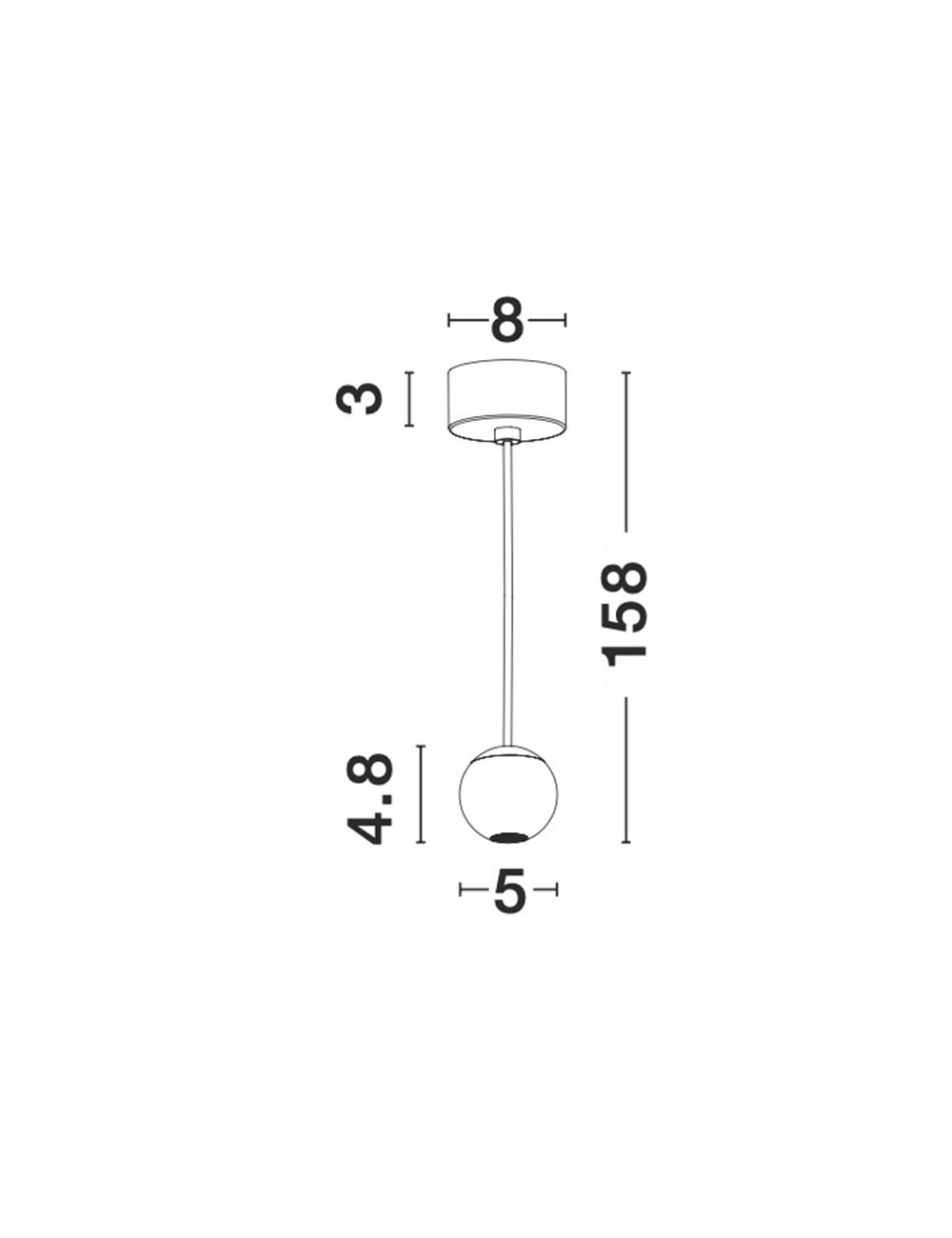 Ripplamp Nocci Ø5 LED