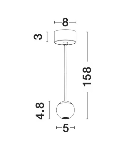 Pendelleuchte Nocci Ø5 LED