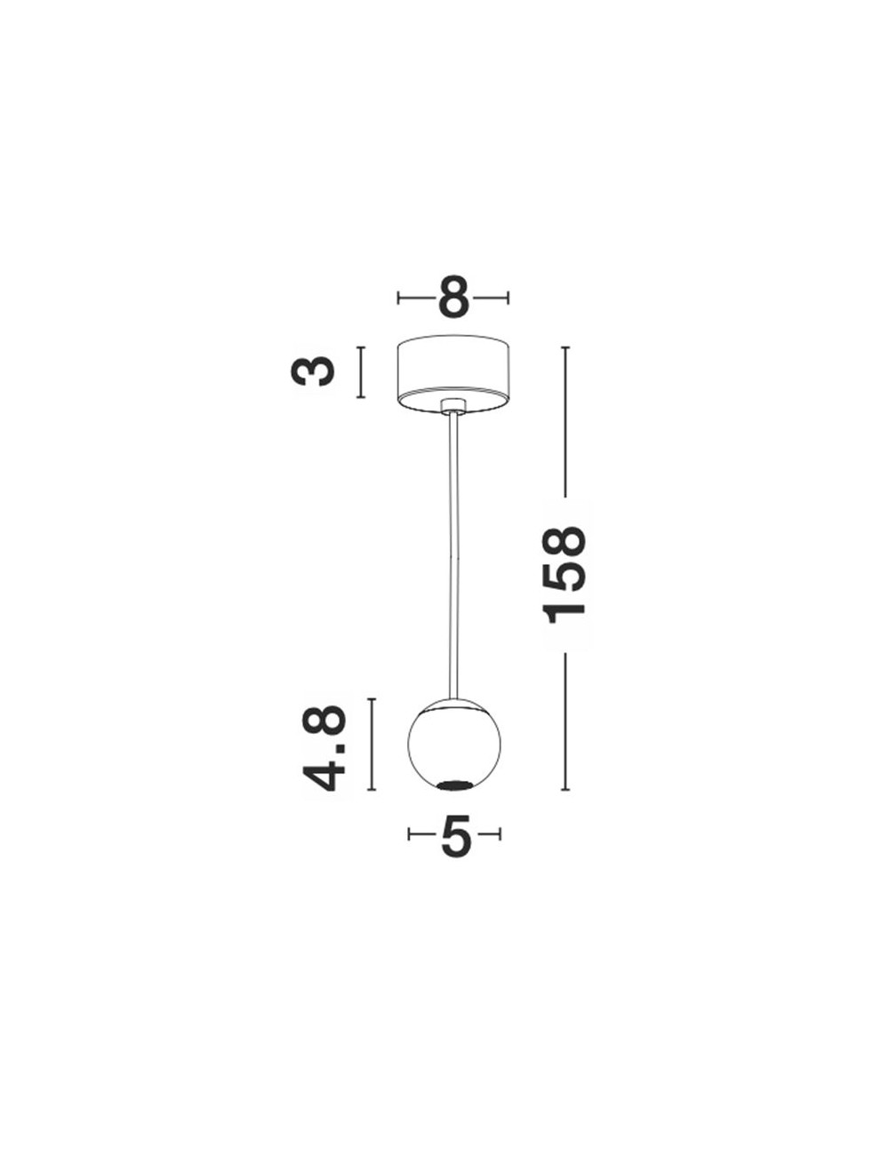 Pendelleuchte Nocci Ø5 LED