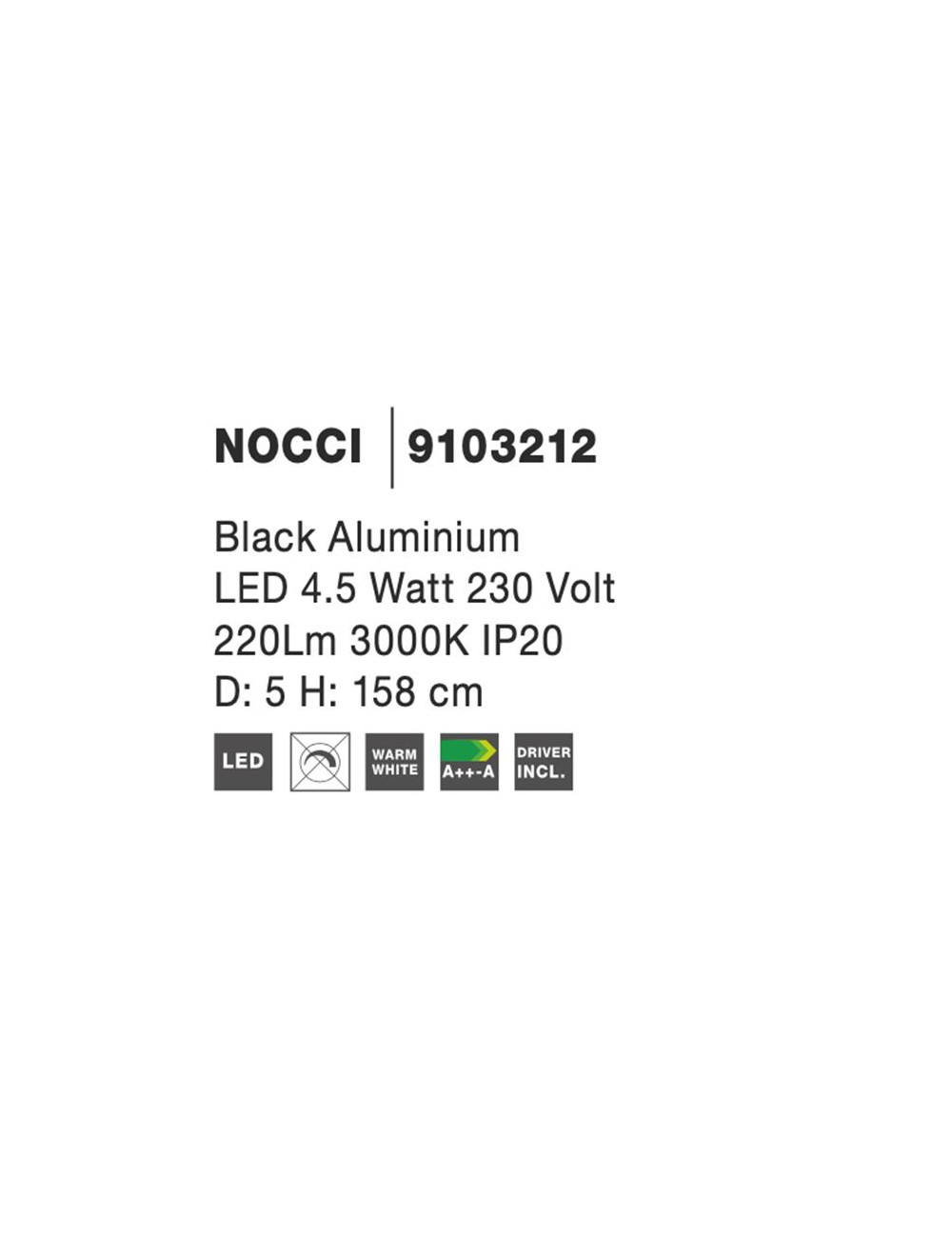 Pendelleuchte Nocci Ø5 LED