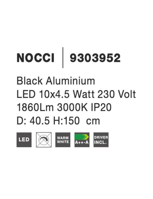 Подвесная лампа Nocci Ø40,5 LED