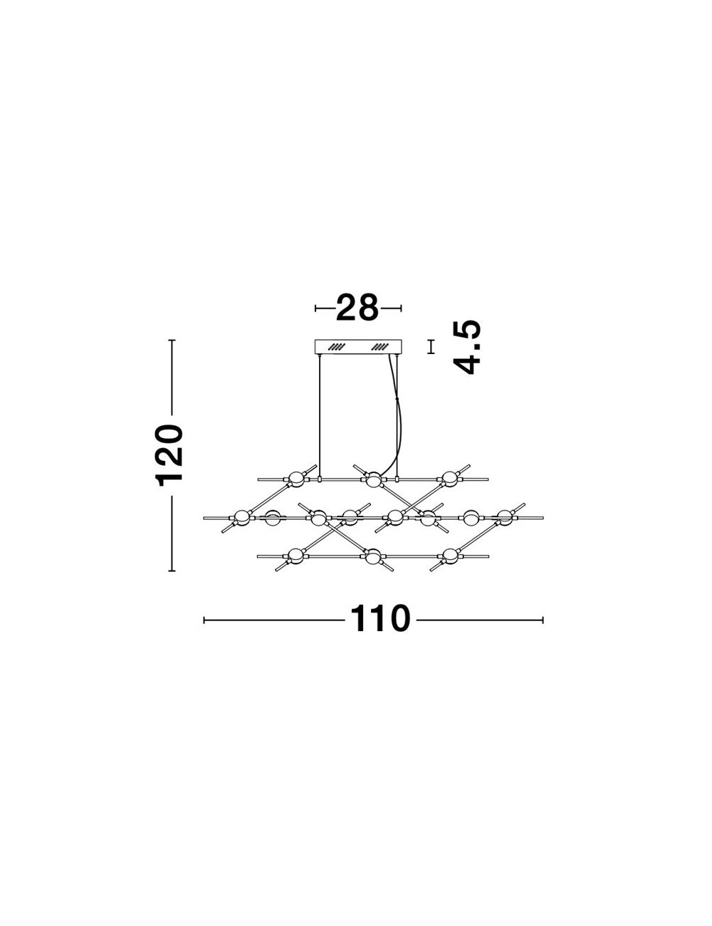 Pendant lamp Atomo LED