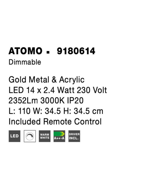 Pendelleuchte Atomo LED