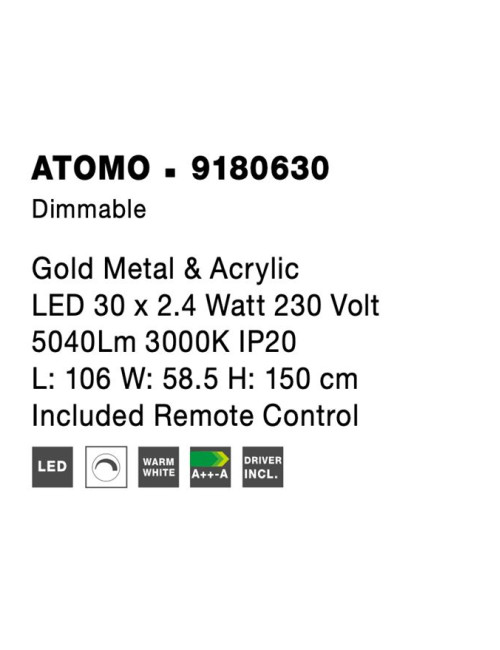Pendelleuchte Atomo LED