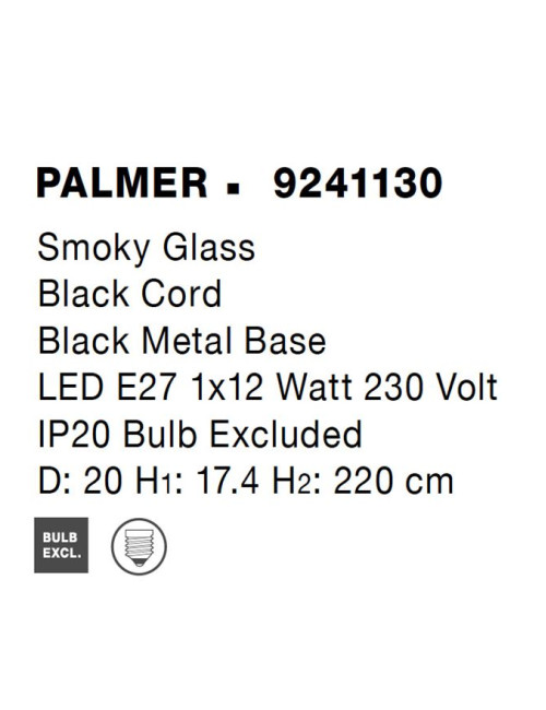 Pendant lamp Pamer Ø20