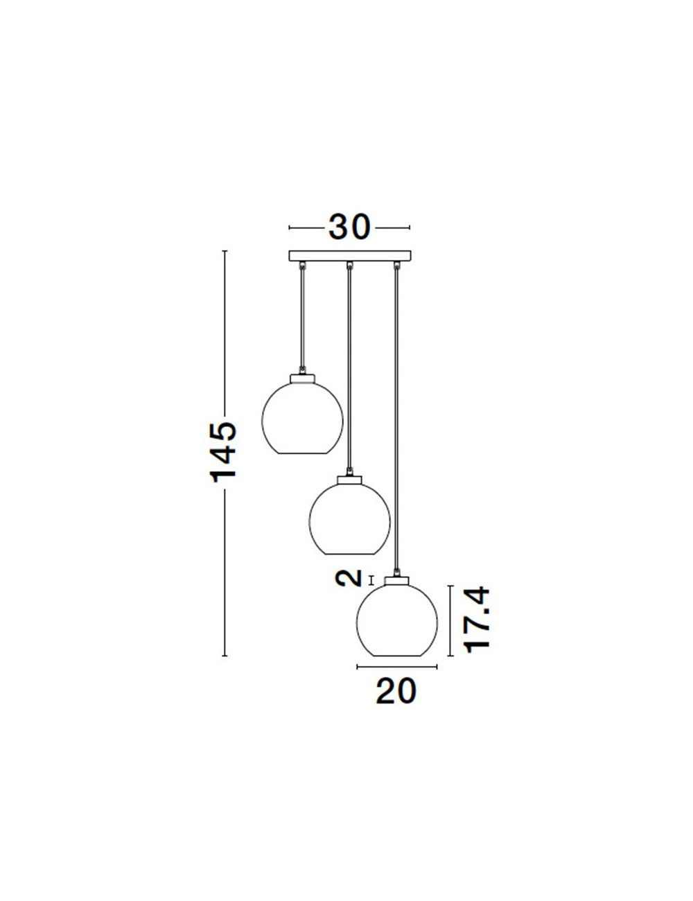 Ripplamp Pamer Ø30
