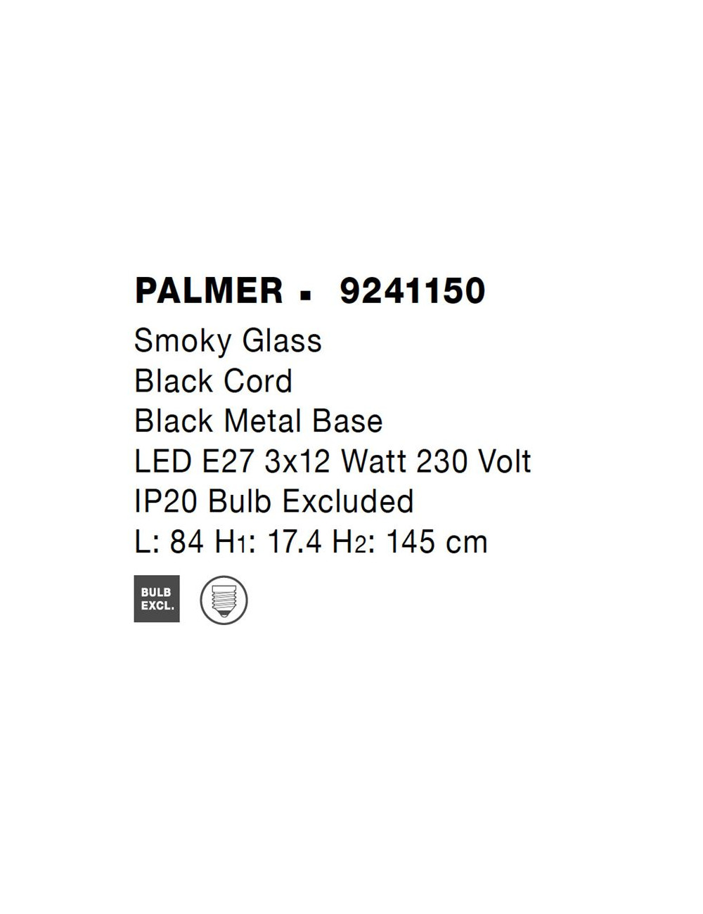 Pendant lamp Pamer