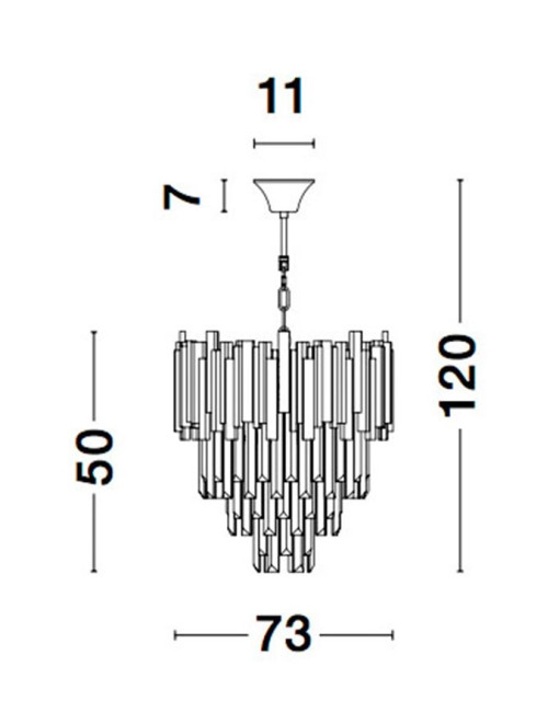 Kronleuchter Grane Ø73