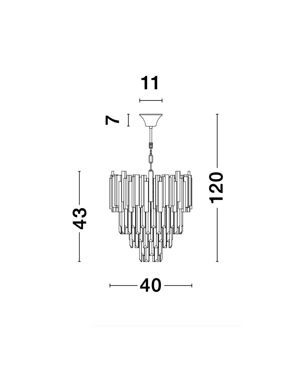 Chandelier Grane Ø40