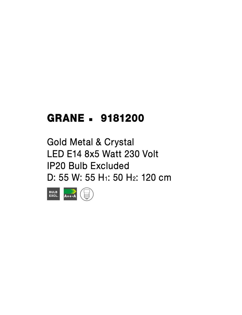 Lustra Grane Ø55